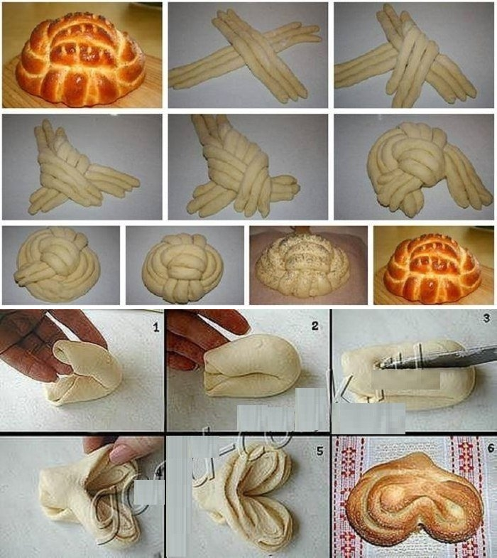 Формы булочек с фото как сформовать красивые булочки