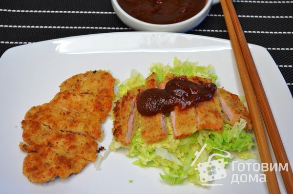 Тонкацу - отбивная и соус по-японски фото к рецепту 4