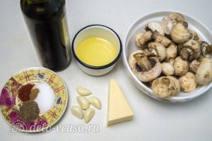 Запеченные шампиньоны с сыром: Ингредиенты