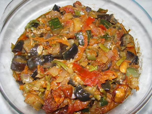 Рецепт рагу из кабачков и баклажанов рецепт с фото