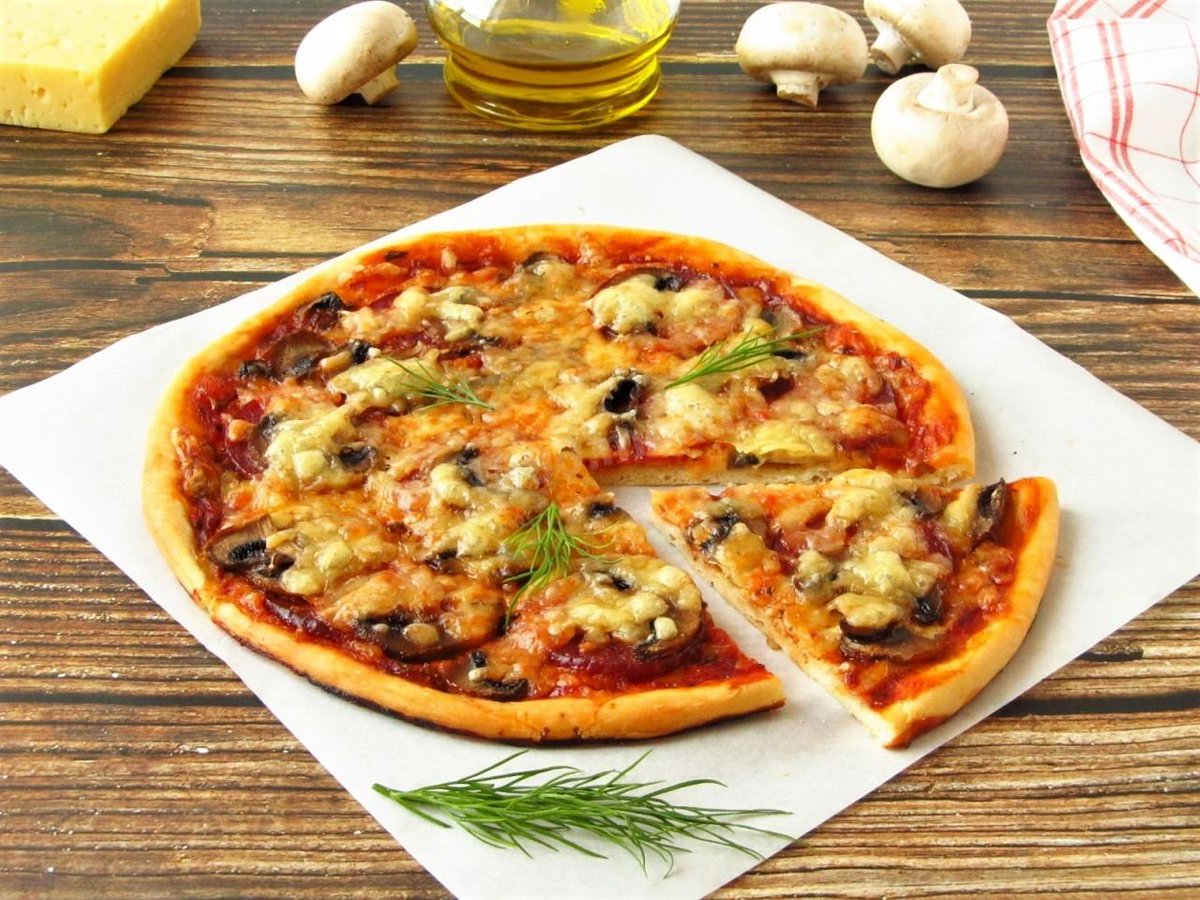 Пицца с грибами рецепт в домашних условиях в духовке пошаговый рецепт с фото