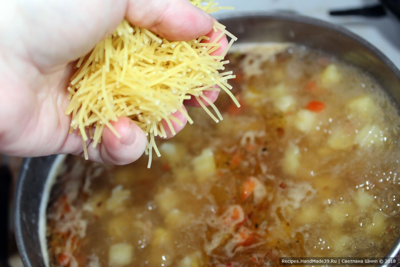 Как сварит суп без лапши