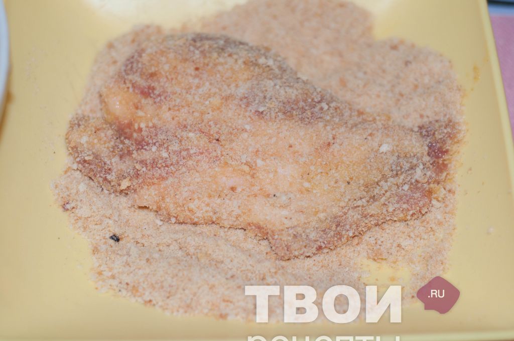 Шницель на сковороде
