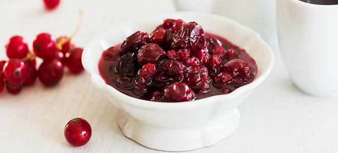 Варенье из смородины и вишни пятиминутка - рецепт