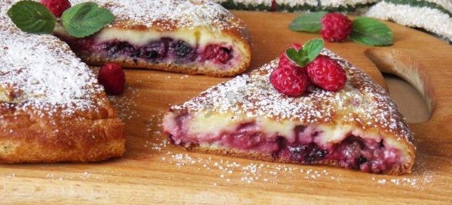 пирог с замороженными ягодами